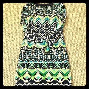 Vince Camuto long sleeve zipper back dress!